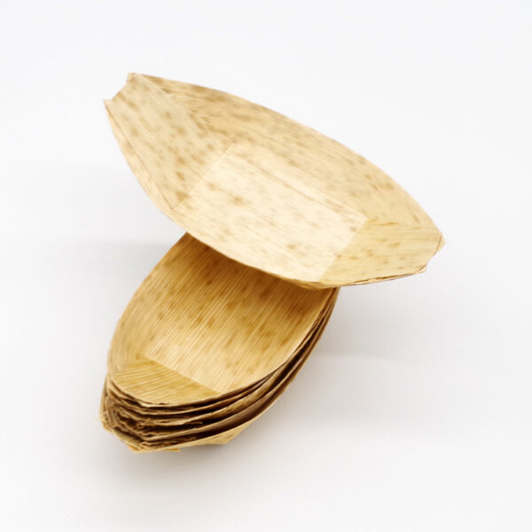 12cm bamboo leaf boat dish