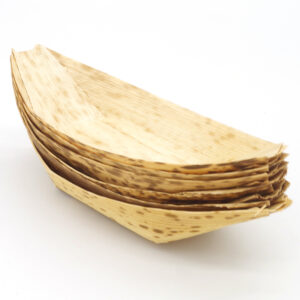 12cm bamboo leaf boat dish