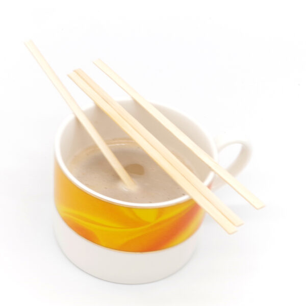 140mm Eco-Friendly Bamboo Coffee Stirrers With Round Head
