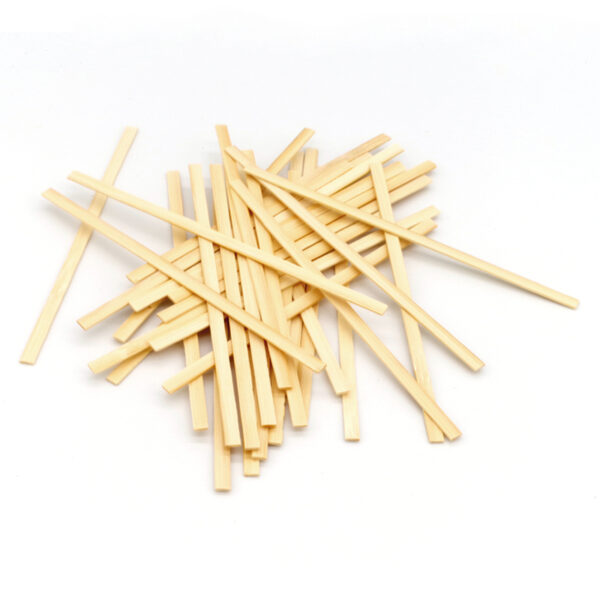 140mm Natural Bamboo Coffee Stirrers With Flat Head