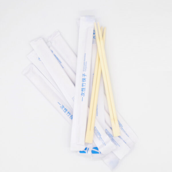 21cm Bamboo Twins Chopsticks With Full Paper Wrapped