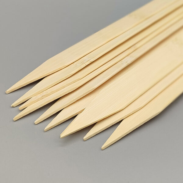 25cm Compostable Special Natural Bamboo Flat Skewer