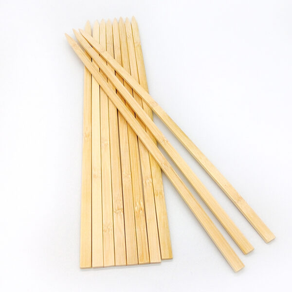 30cm Compostable Natural Bamboo Flat Skewer
