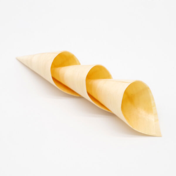 7inch disposable wooden cone