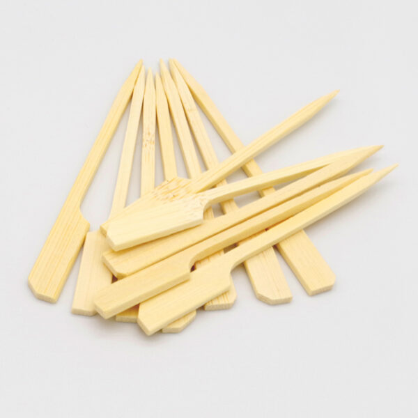 Compostable 9cm Bamboo Paddle Food Pick