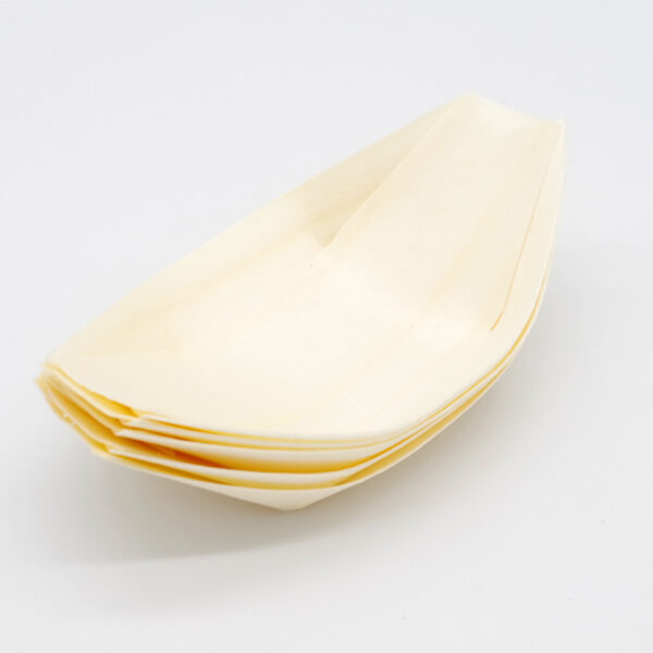Disposable Wooden Food Boat 80mm