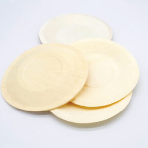 140mm disposable wooden round plate