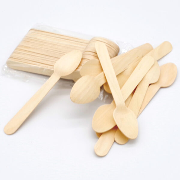 Heavy Weight Disposable Wooden Spoon 140mm