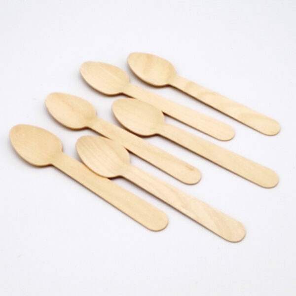 Heavy Weight Disposable Wooden Spoon 140mm