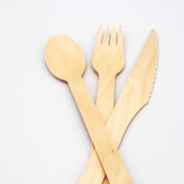 160mm wooden cutlery set