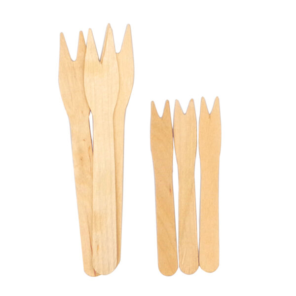 85mm wooden potato forks