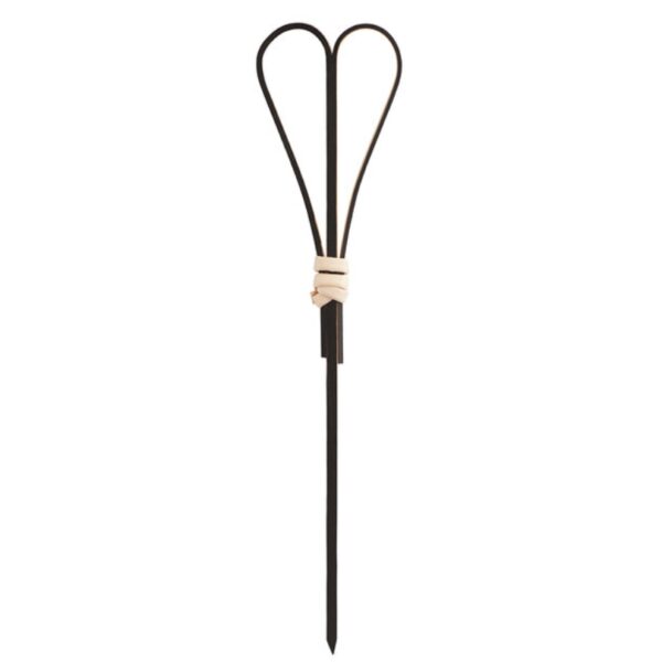 black bamboo heart food pick / skewer