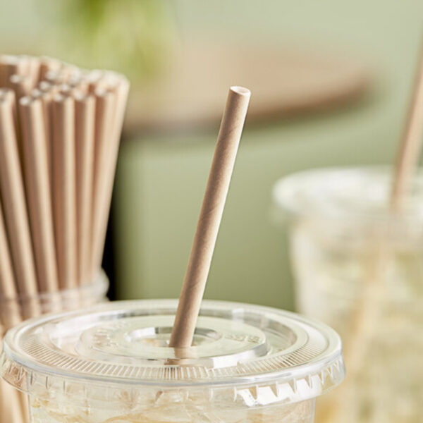 Kraft Jumbo Unwrapped Paper Straw