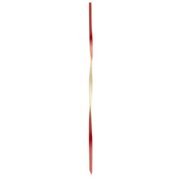 Compostable Red Bamboo Twisted Food Pick / Skewer