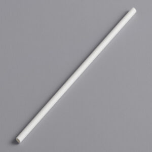 White Jumbo Unwrapped Paper Straw